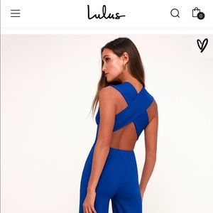 Lulus Royal Blue Jumpsuit.